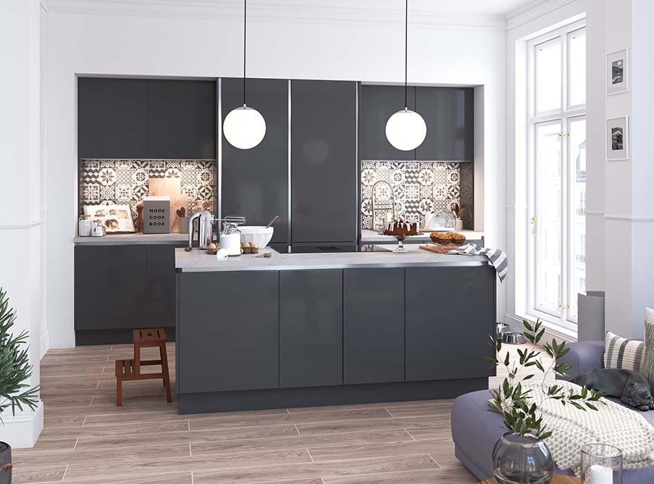 B and q handleless kitchen sale