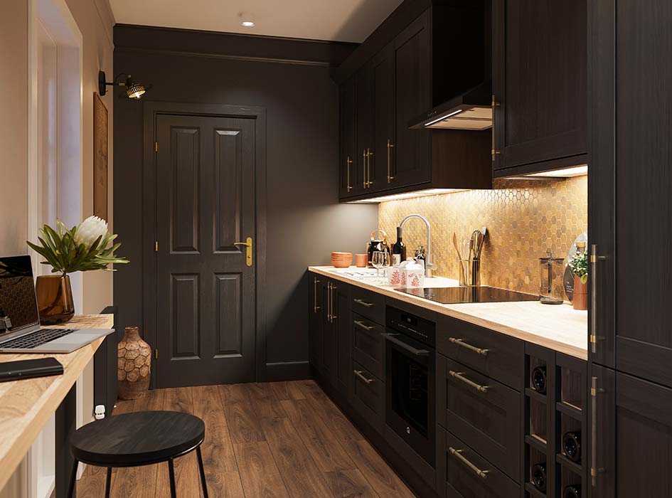 Lerhyttan shop black kitchen