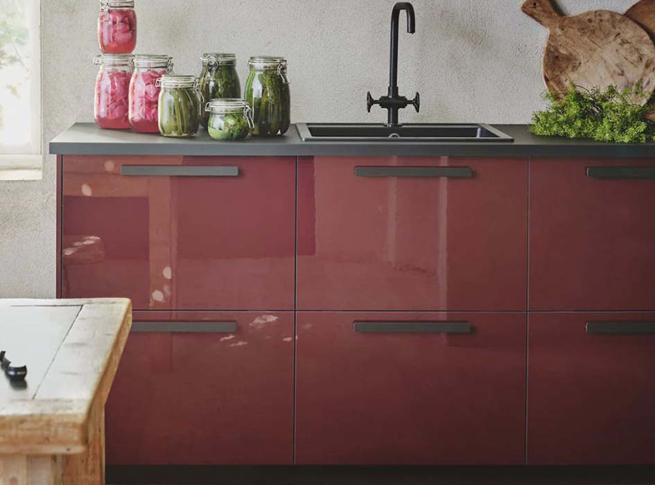 Dark Red Gloss Galley