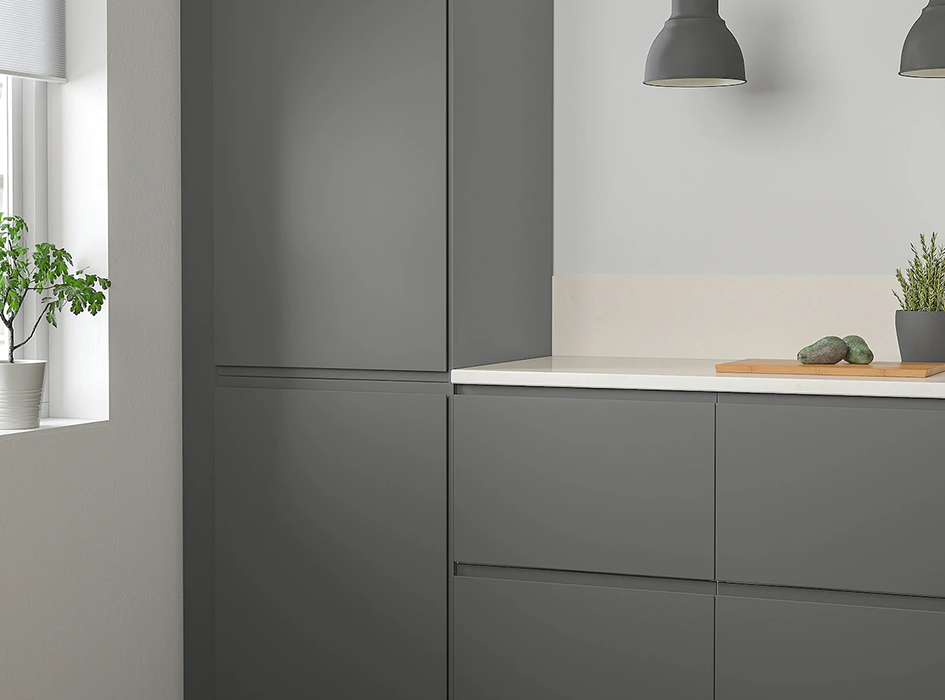 Dark Grey Gloss Handleless